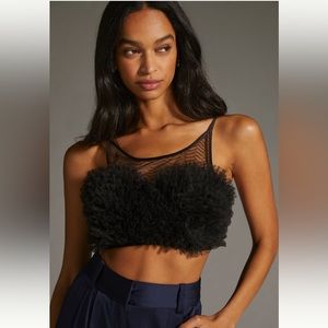 NWT, Let Me Be Ruffled Crop Top